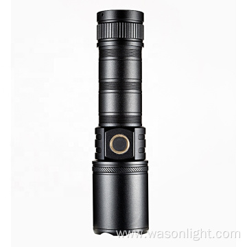 Wason 2023 New High End 1000 Lumens Waterproof TYPE-C Rechargeable Torch Light Zoomable Long Distance EDC Emergency Flashlight